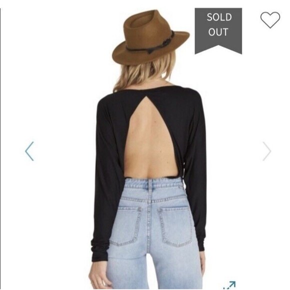 NWT Billabong Women's Think Twice Back Cut-Out Bodysuit sz m - Picture 2 of 12